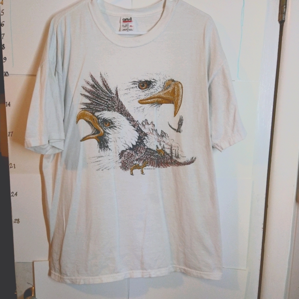 Vintage eagle print t-shirt